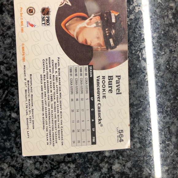 Pavel Bure Rookie Pro Set 1991 #564 collectible hockey card!! - Picture 2 of 2